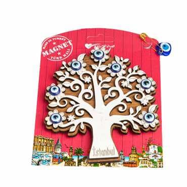 Istanbul Themed Myros Carded Wooden Refrigerator Magnet - Standart - 2