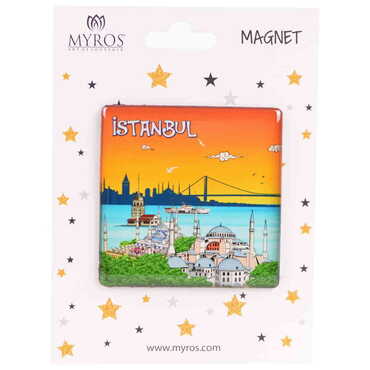 Myros - Toptan İstanbul Temalı Myros Kartonetli Magnet