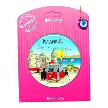 Toptan İstanbul Temalı Myros Kartonetli Magnet - 17