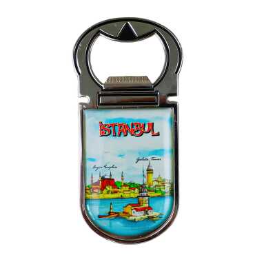 İstanbul Temalı Myros Metal Açacak Magnet 40x90 mm - 3