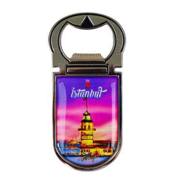 İstanbul Themed Myros Metal Bottle Opener Refrigerator Magnet 40x90 mm - 4
