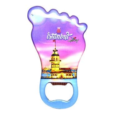 Toptan İstanbul Temalı Myros Metal Ayak Açacak Magnet 100x59 mm - 5