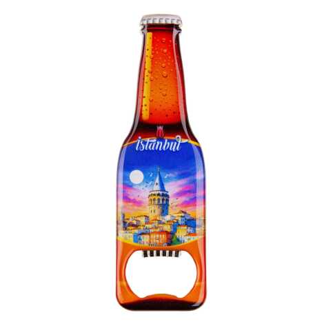 Toptan İstanbul Temalı Myros Metal Bira Şişesi Açacak Magnet 130x39 mm - 16