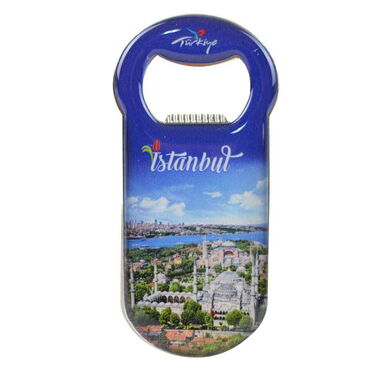 Istanbul Themed Customizable Metal Magnetic Bottle Opener 90x45 mm - 8