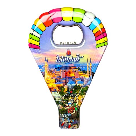 Toptan İstanbul Temalı Myros Metal Paraşüt Açacak Magnet 113x75 mm - 5