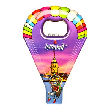 Toptan İstanbul Temalı Myros Metal Paraşüt Açacak Magnet 113x75 mm - 7