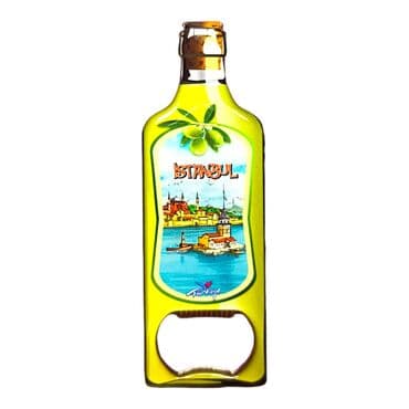 Istanbul Themed Bottle Shaped Metal Magnetic Bottle Opener 115x39 mm - 4