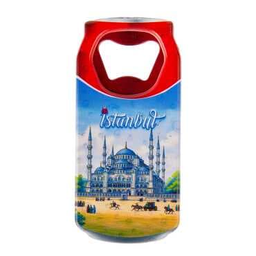 Istanbul Themed Customised UV Printed Coca Cola Bottle Shape Plastic Base Bottle Opener 43x80 mm - 12
