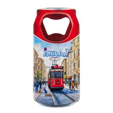 Istanbul Themed Customised UV Printed Coca Cola Bottle Shape Plastic Base Bottle Opener 43x80 mm - 18