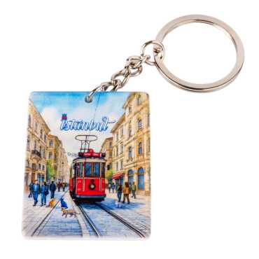 Toptan İstanbul Temalı Myros Uv Di̇kdörtgen Anahtarlik 40*52 Mm - 3