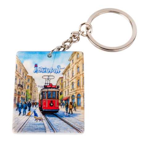 Toptan İstanbul Temalı Myros Uv Di̇kdörtgen Anahtarlik 40*52 Mm - 3