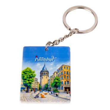 Toptan İstanbul Temalı Myros Uv Di̇kdörtgen Anahtarlik 40*52 Mm - 6