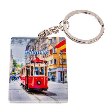 Toptan İstanbul Temalı Myros Uv Di̇kdörtgen Anahtarlik 40*52 Mm - 8