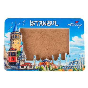 İstanbul Temalı Myros Uv Polyester Fotoğraf Çerçevesi - Myros