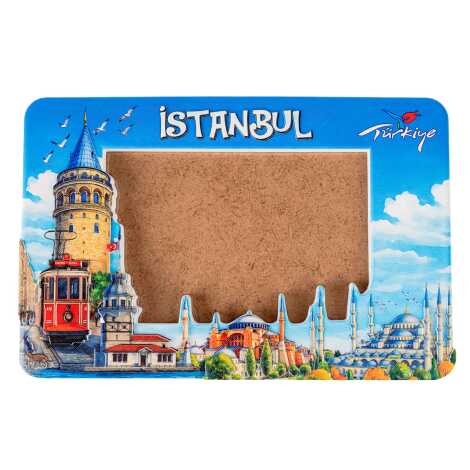 İstanbul Temalı Myros Uv Polyester Fotoğraf Çerçevesi - 1