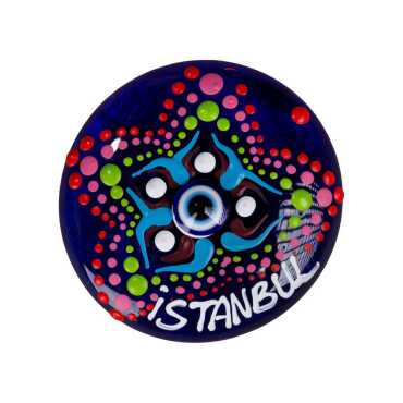 İstanbul Temalı Nazar Mandala Magnet - 7