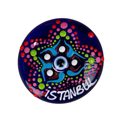 İstanbul Temalı Nazar Mandala Magnet - 7
