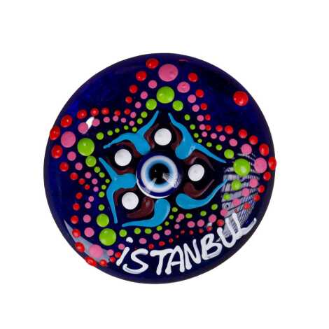 İstanbul Temalı Nazar Mandala Magnet - 9