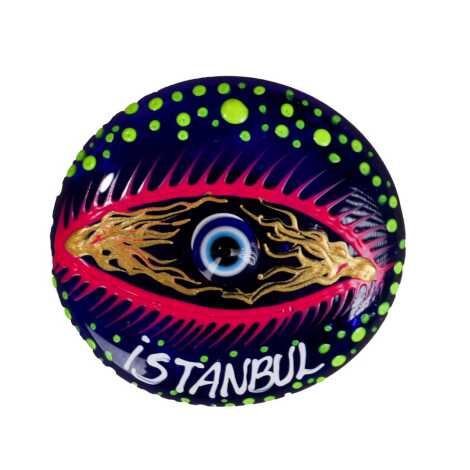 İstanbul Temalı Nazar Mandala Magnet - 10