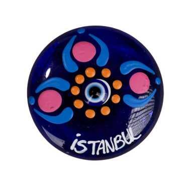 Istanbul Themed Evil Eye Mandala Refrigerator Magnet - 8