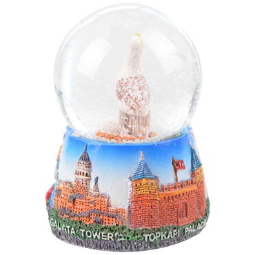 Toptan İstanbul Temalı Polyester Kar Küresi 65 mm - 3