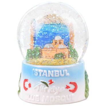 Toptan İstanbul Temalı Polyester Kar Küresi 65 mm - 7