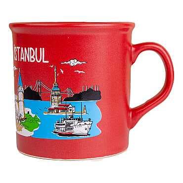 İstanbul Temalı Renkli Serigrafi Kupa - 15