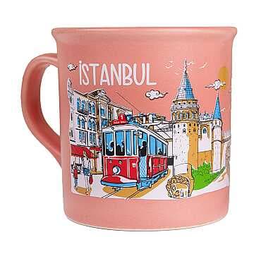 İstanbul Temalı Renkli Serigrafi Kupa - 8