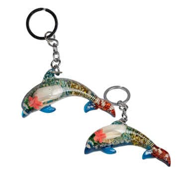 Istanbul Themed Clear Polyester Keychain