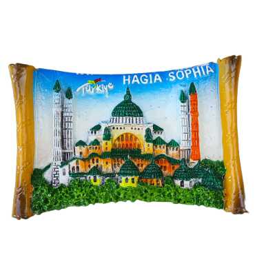 İstanbul Temalı Taşlı ve Sedefli Polyester Magnet - 7