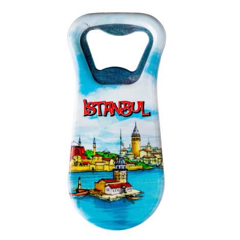 Toptan İstanbul Temalı Uv Baskılı Açacak Magnet 95x43 mm - 9