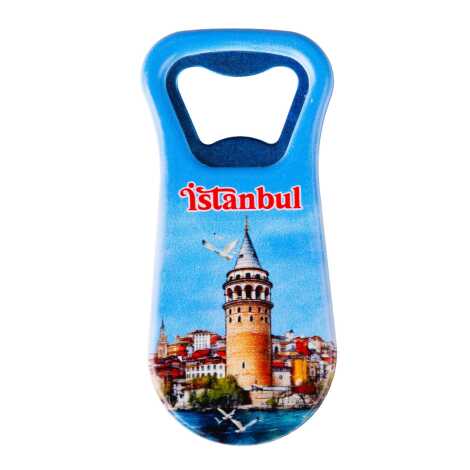 Toptan İstanbul Temalı Uv Baskılı Açacak Magnet 95x43 mm - 23
