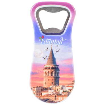 Toptan İstanbul Temalı Uv Baskılı Açacak Magnet 95x43 mm - 31