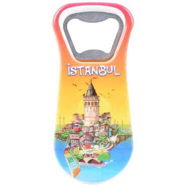 Toptan İstanbul Temalı Uv Baskılı Açacak Magnet 95x43 mm - 33