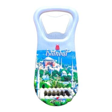 Toptan İstanbul Temalı Uv Baskılı Açacak Magnet 95x43 mm - 35