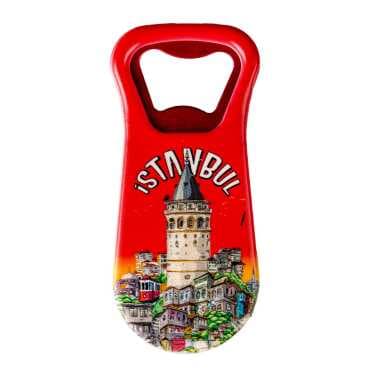 Toptan İstanbul Temalı Uv Baskılı Açacak Magnet 95x43 mm - 22