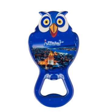 Istanbul Themed Uv Printed Owl Bottle Opener - 11