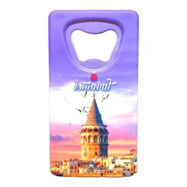 Istanbul Themed Uv Printed Rectangle Bottle Opener - 30