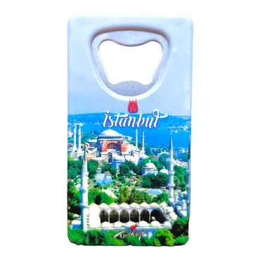 Istanbul Themed Uv Printed Rectangle Bottle Opener - 32