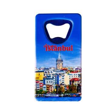 Istanbul Themed Uv Printed Rectangle Bottle Opener - 24