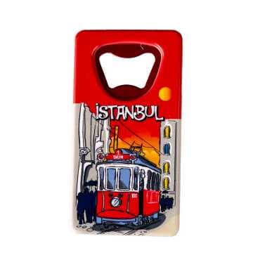 Istanbul Themed Uv Printed Rectangle Bottle Opener - 22