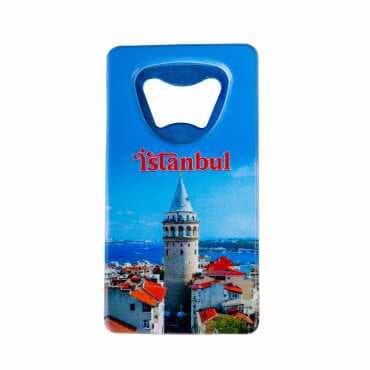 Istanbul Themed Uv Printed Rectangle Bottle Opener - 21