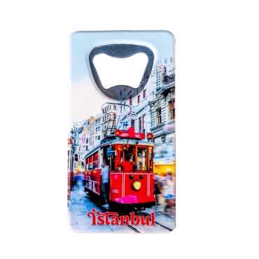 Istanbul Themed Uv Printed Rectangle Bottle Opener - 10