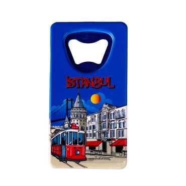 Istanbul Themed Uv Printed Rectangle Bottle Opener - 4