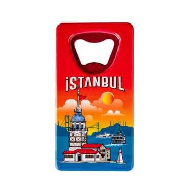 Istanbul Themed Uv Printed Rectangle Bottle Opener - 6
