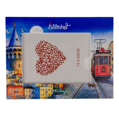 İstanbul Temalı Uv Baskılı Fotoğraf Çerçevesi 15x20 cm - 1