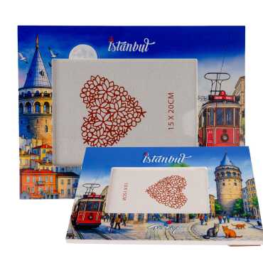İstanbul Temalı Uv Baskılı Fotoğraf Çerçevesi 15x20 cm - 2