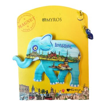 Istanbul Themed Plastic Base UV Printed Custom Backing Carded Fridge Magnet - 6