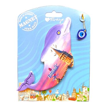 Istanbul Themed Plastic Base UV Printed Custom Backing Carded Fridge Magnet - 31