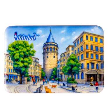 Toptan İstanbul Temalı Uv Baskılı Magnet 80x50 mm - 10